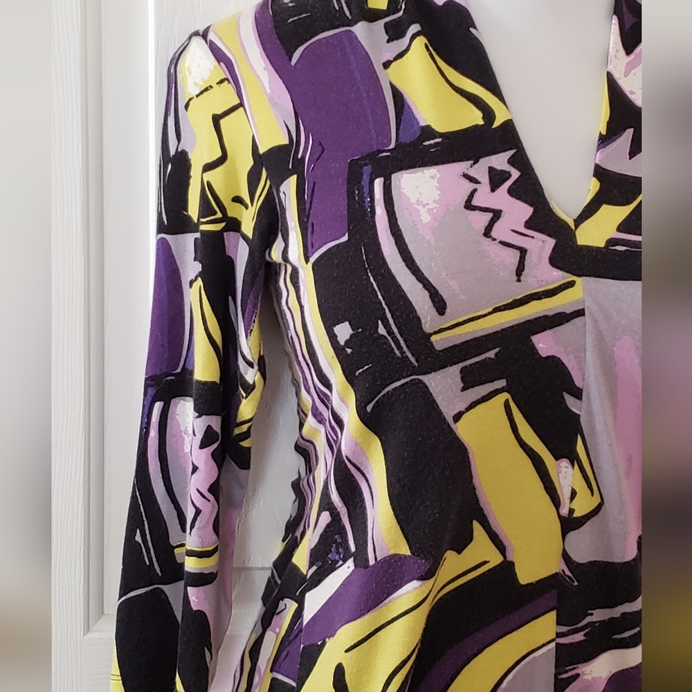Fabrizio Gianni V neck blouse M - Picture 8 of 11